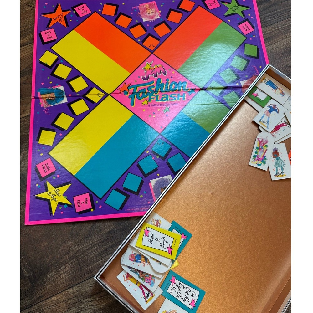 Fashion Flash Board Game Complete 1988 Mattel Retro Toy NOT‎ COMPLETE